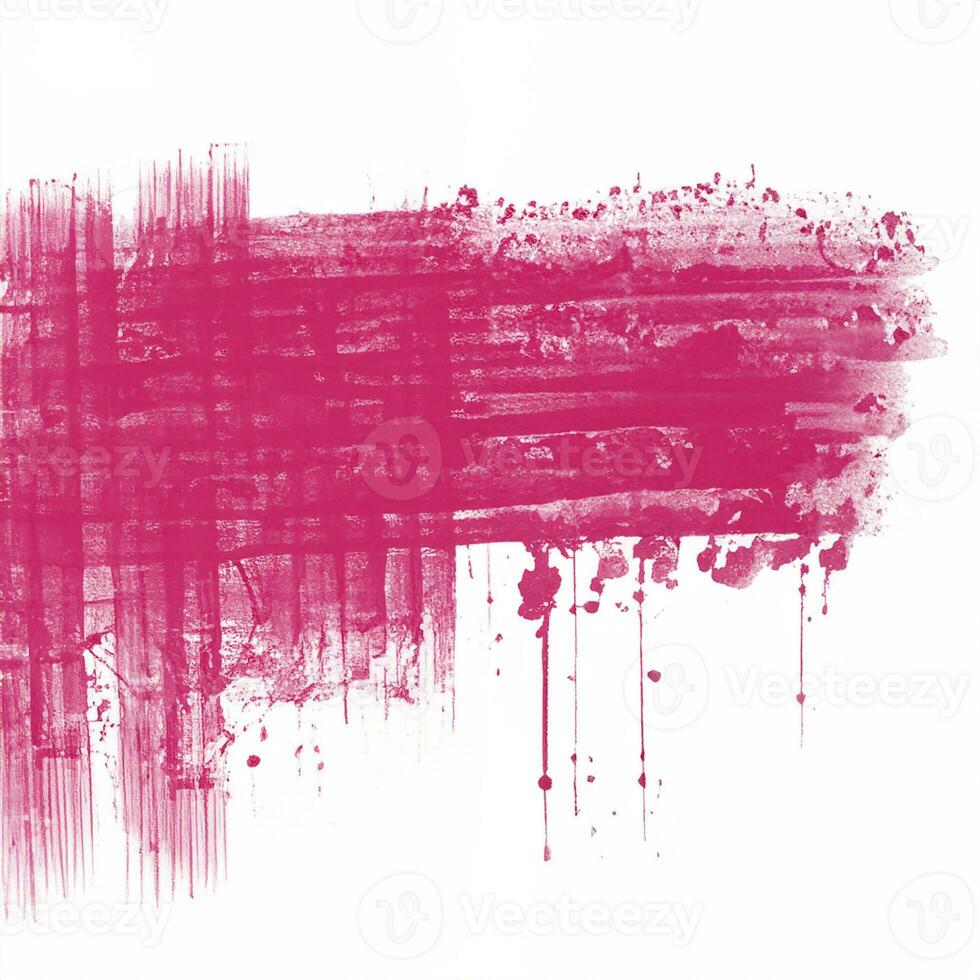 abstrakt vattenfärg bakgrund med stänk, röd borsta måla foto