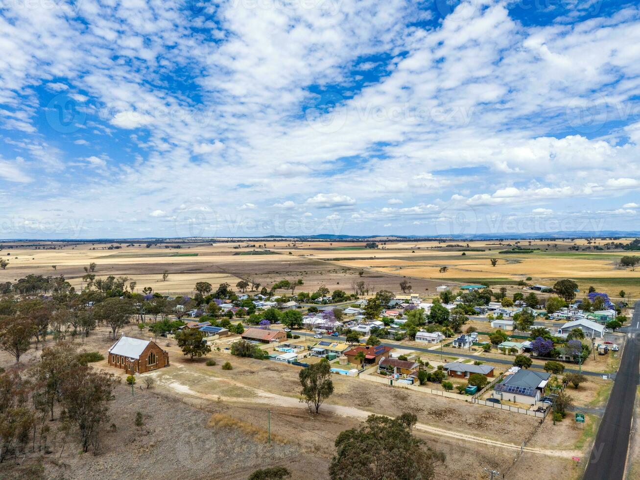 antenn se tagen från en Drönare på delungra, nsw, Australien foto