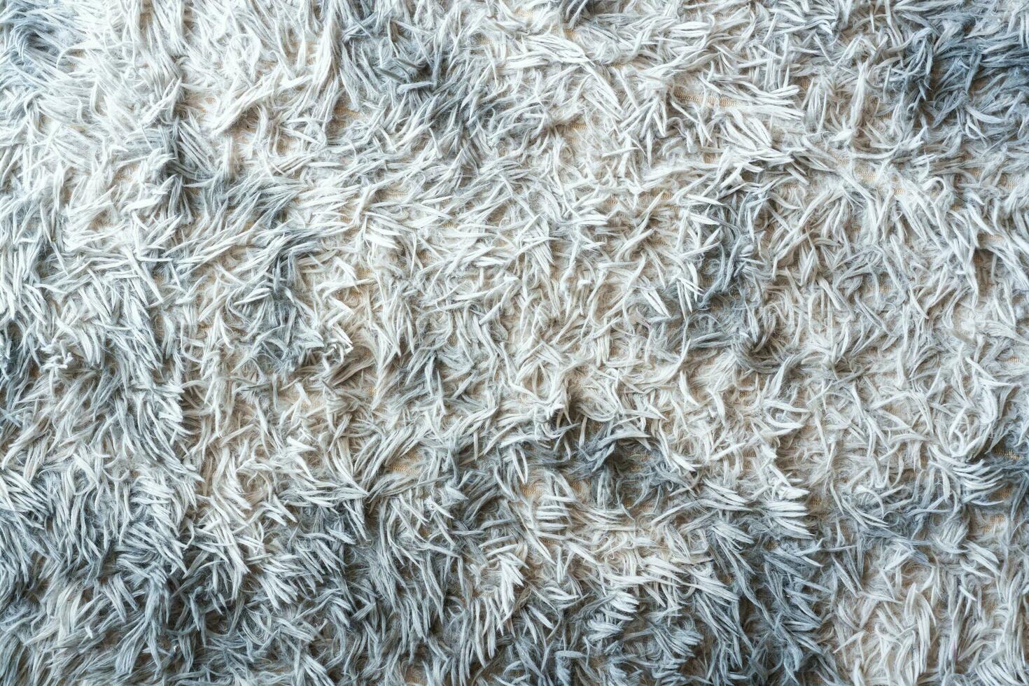 trasa hårig matta naturlig fluffig hårig sömlös bomull texturerad foto