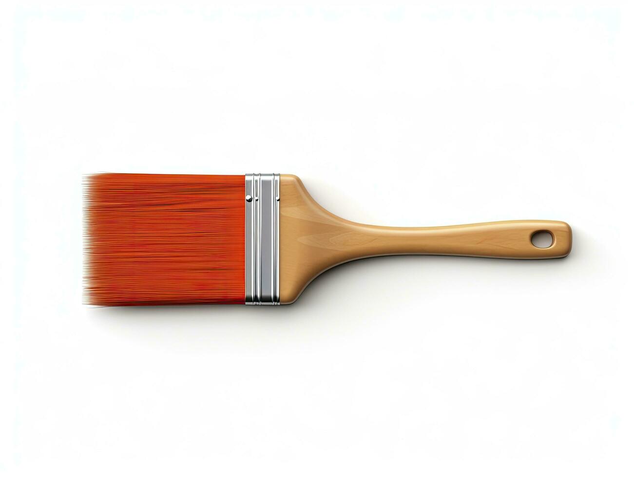 ai genererad paintbrush isolerat vit bakgrund. ai genererad foto