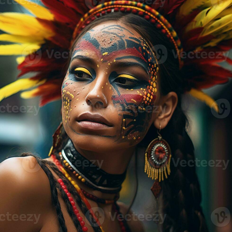 ai genererad colombianska traditionell dansa, oberoende dag av colombia foto