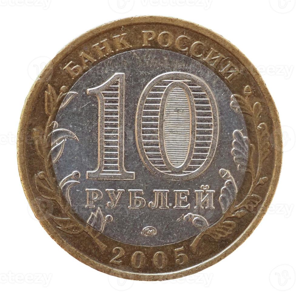 Mynt med 10 rubel, Ryssland foto