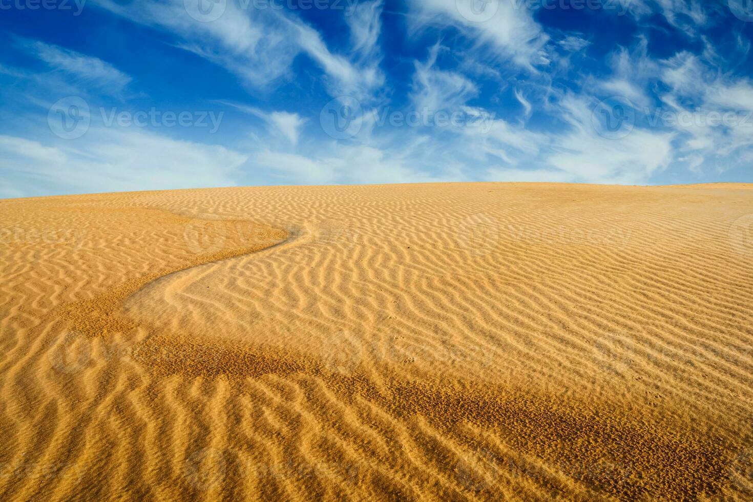 öken- sand sanddyner på soluppgång foto