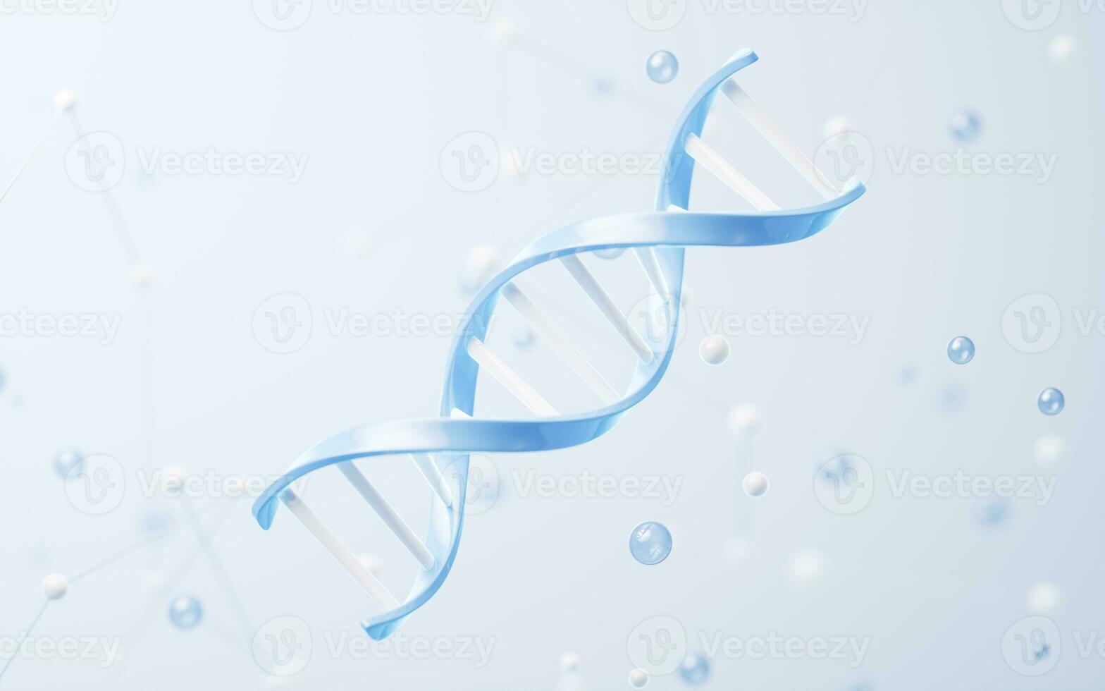 dna med biologisk begrepp, 3d tolkning. foto