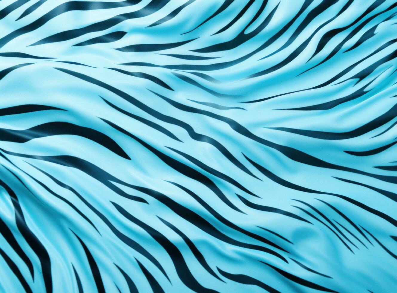 ai genererad ett bild av zebra skriva ut design som är blå och vit, foto