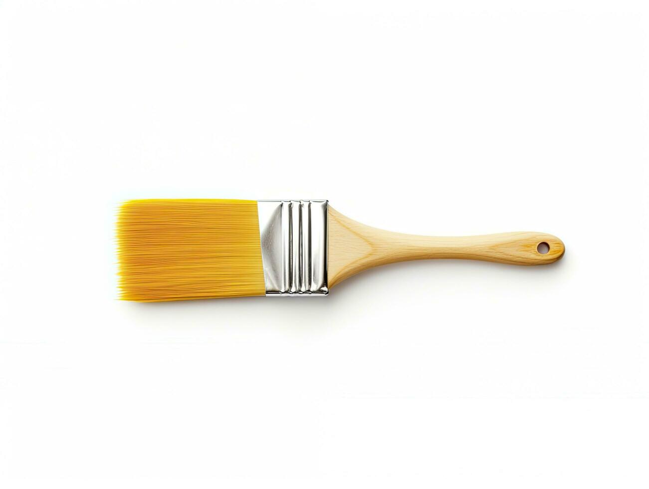 ai genererad paintbrush isolerat vit bakgrund. ai genererad foto