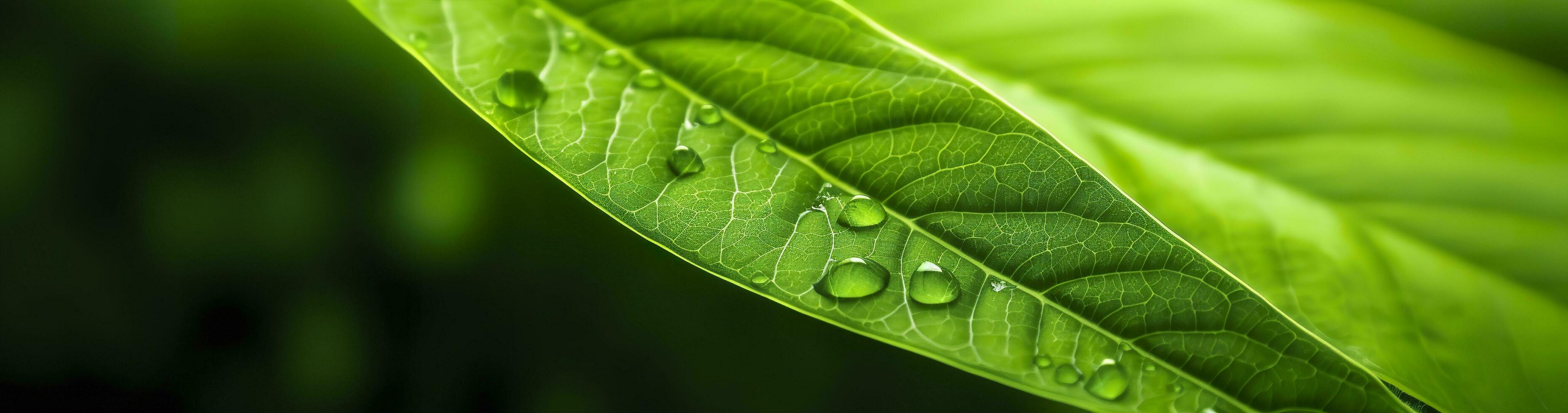 ai genererad grön blad natur bakgrund. ai genererad foto