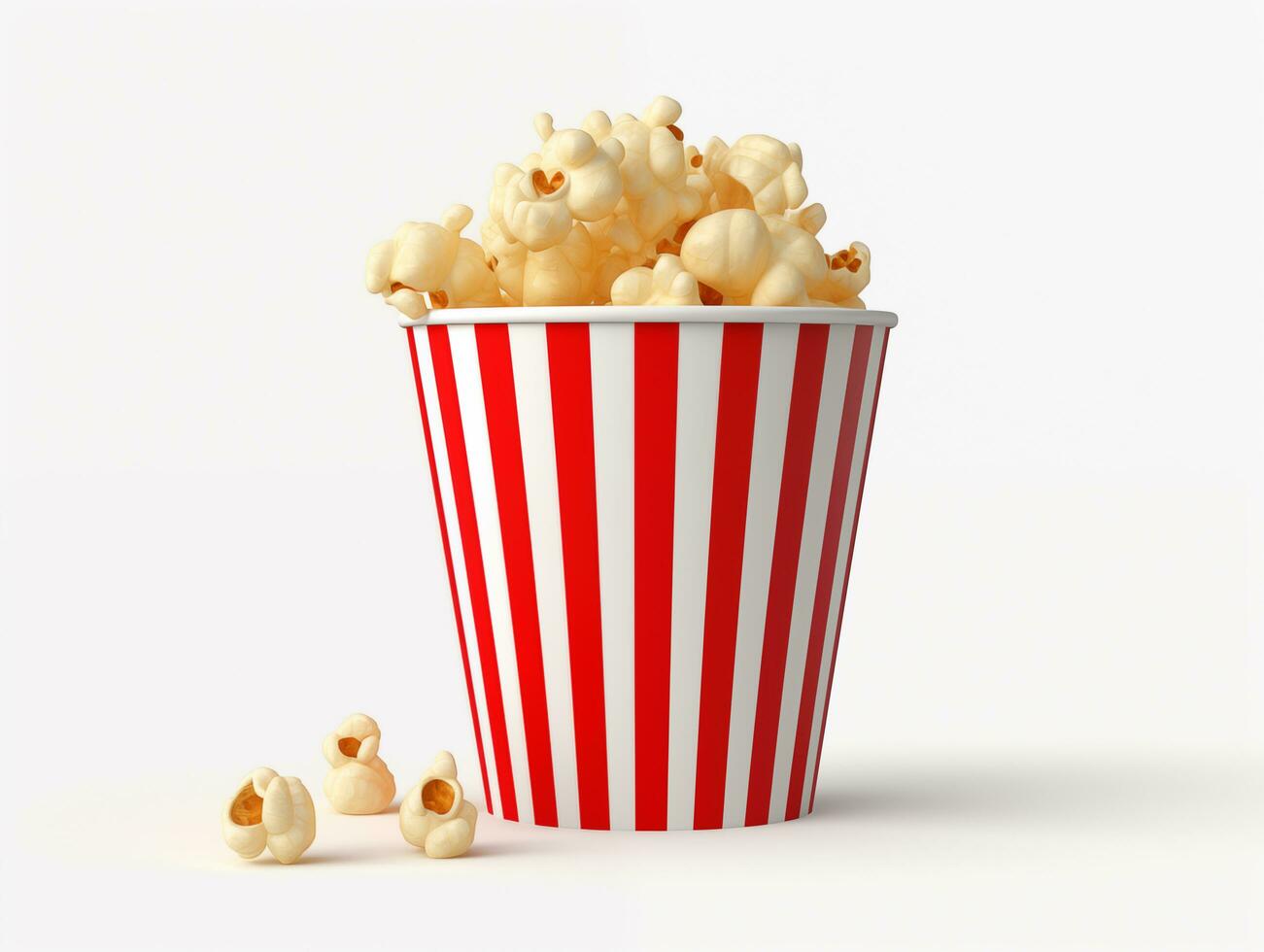 ai genererad kopp av bio popcorn foto