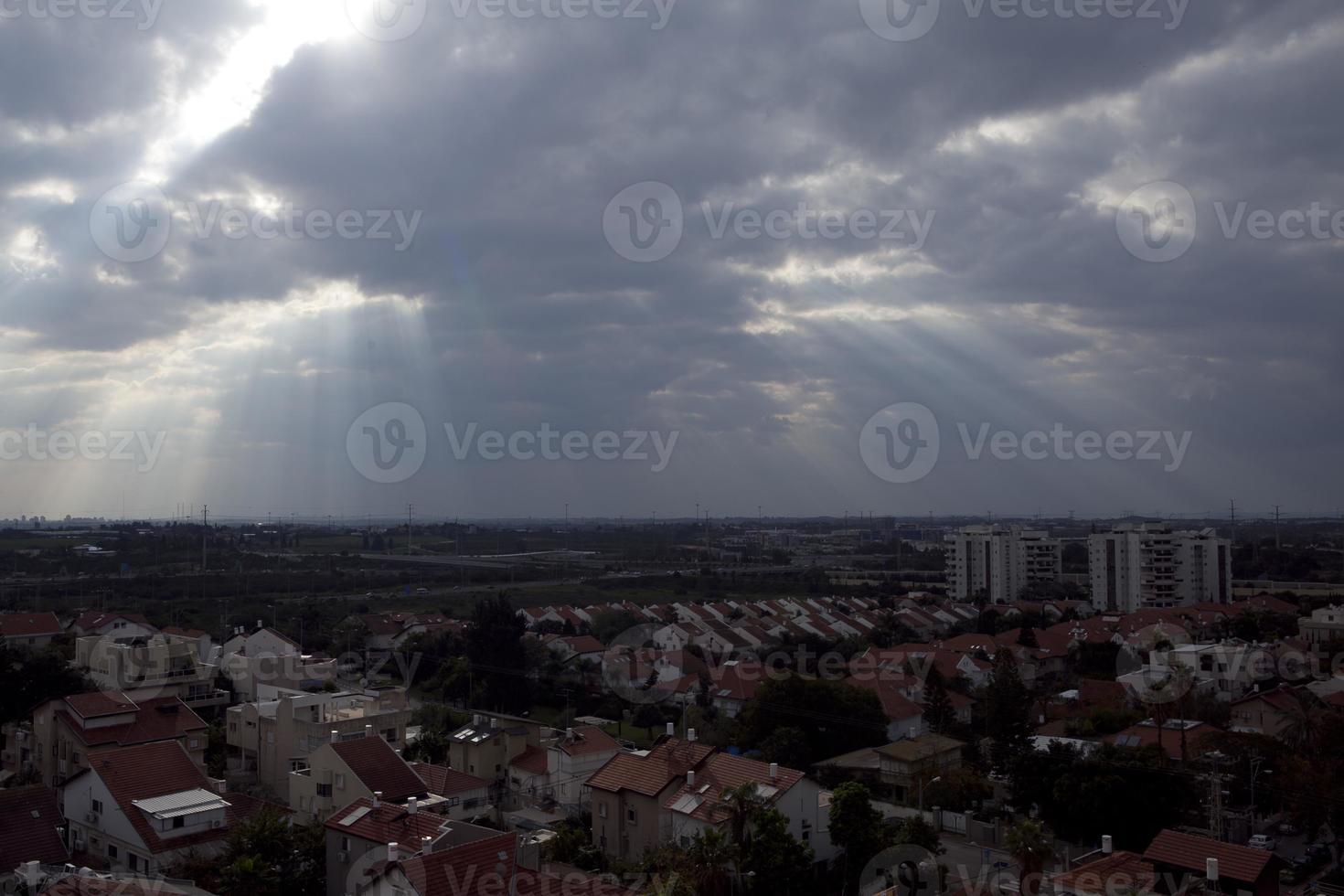 fantastiska stadsbilder i Israel, utsikt över det heliga landet foto