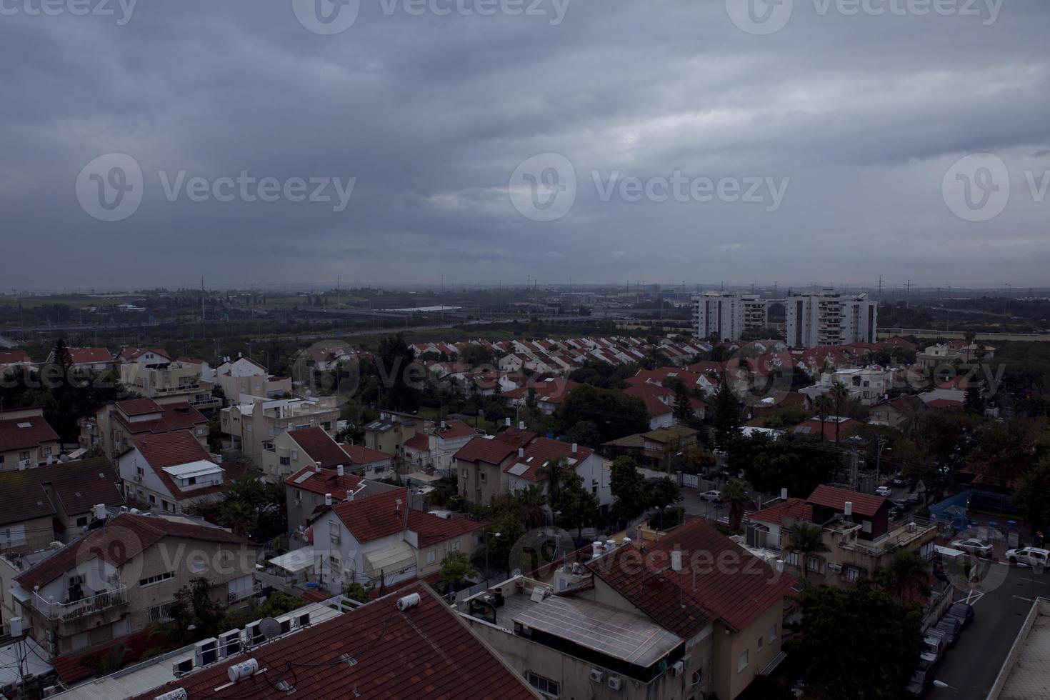 fantastiska stadsbilder i Israel, utsikt över det heliga landet foto