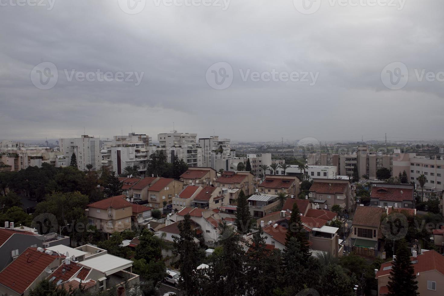 fantastiska stadsbilder i Israel, utsikt över det heliga landet foto