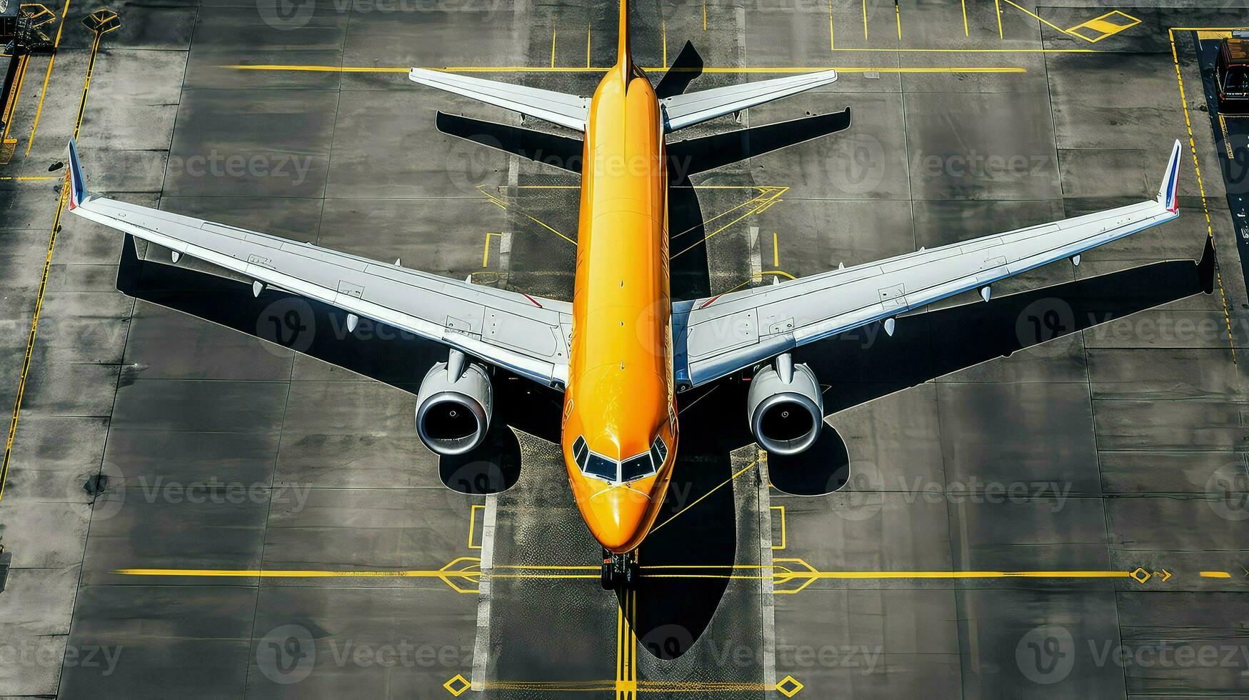 ai genererad flyg flygplan flygplats bakgrund foto