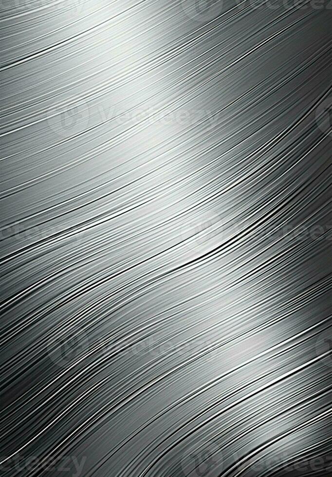 ai genererad vertikal metall textur, stål silver- bakgrund - ai genererad bild foto