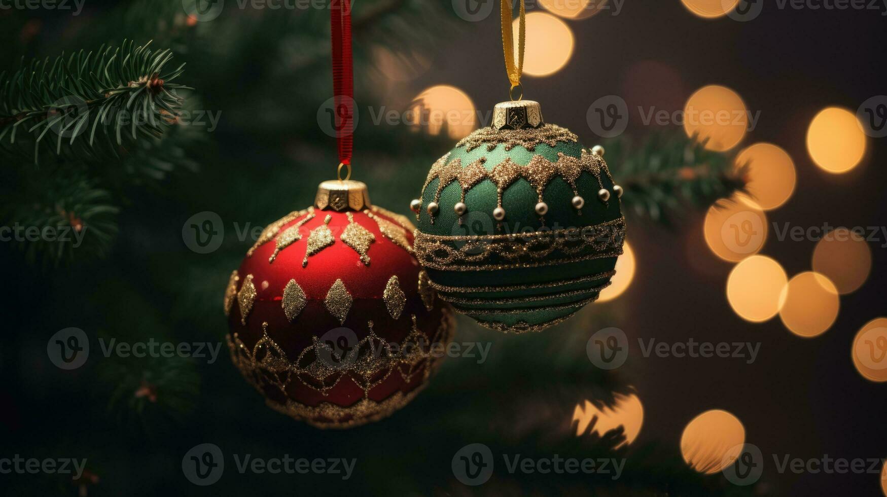 ai genererad jul ornament dekoration foto