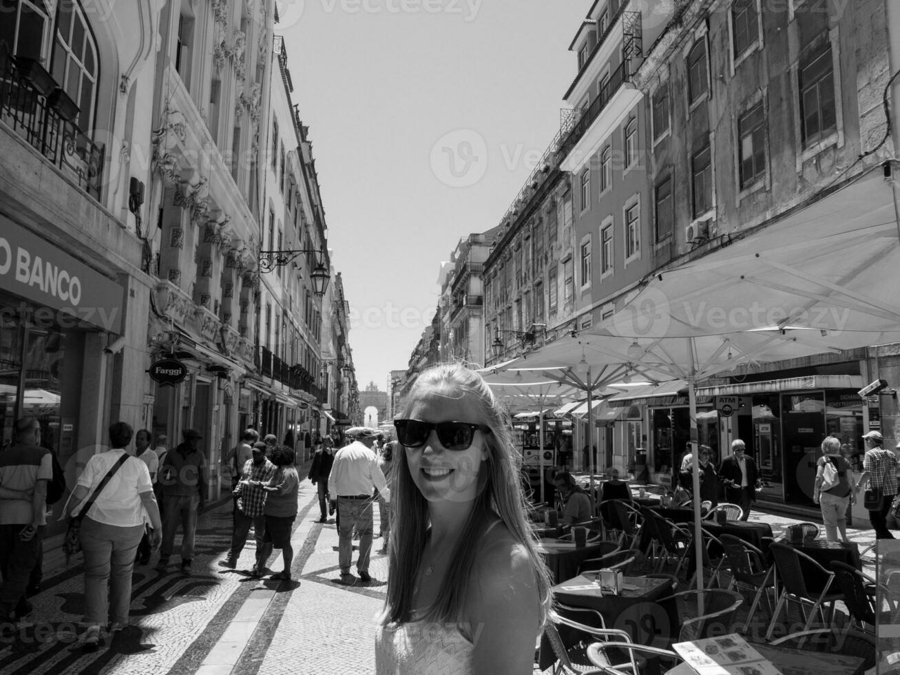 de stad av lissabon i portugal foto