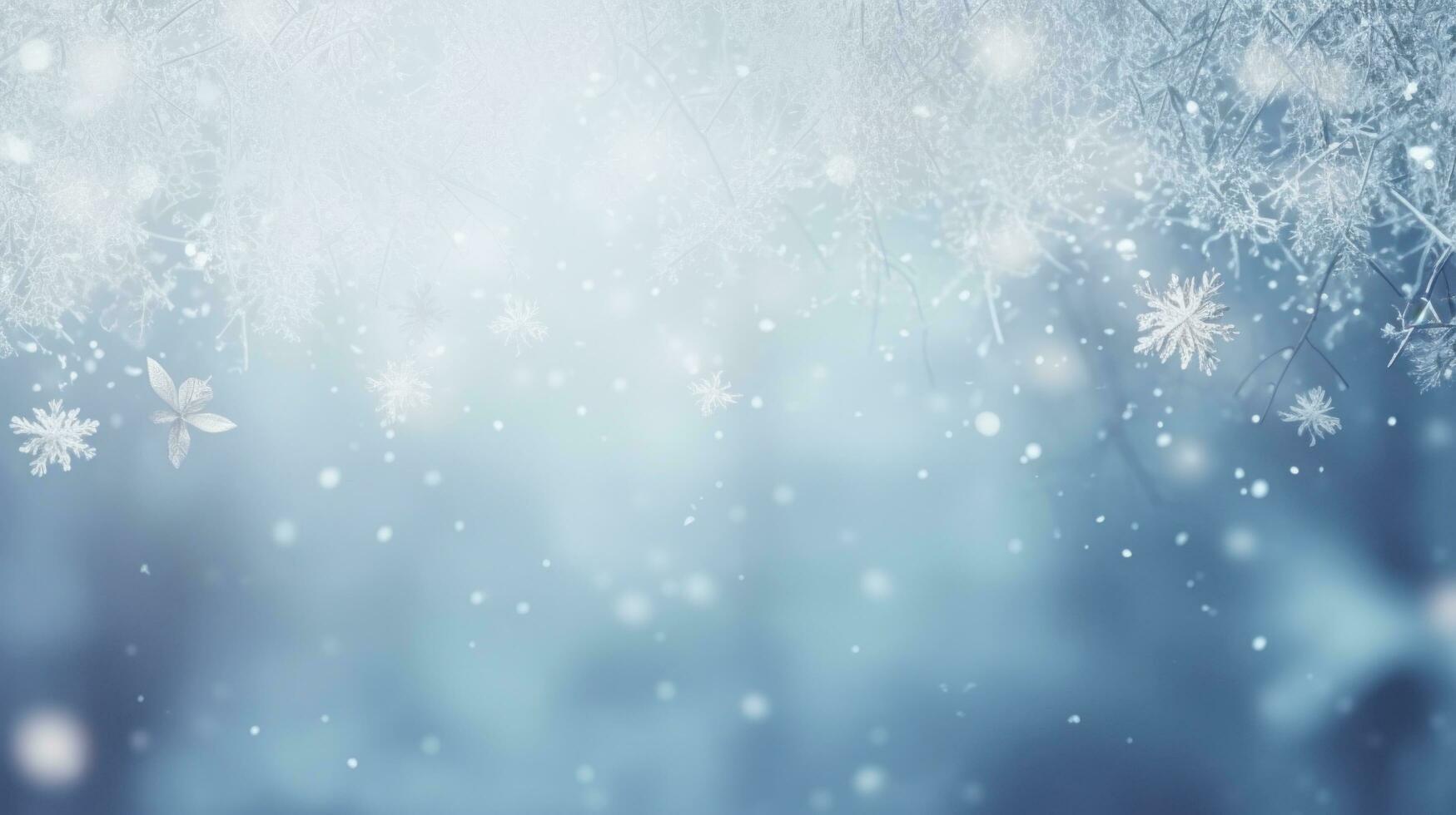 ai genererad vinter- är en magi säsong. skön fotorealistisk tapet med kopia Plats för text foto