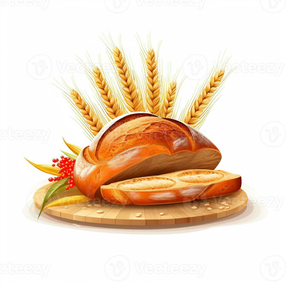 ai genererad Foto av logotyp av en bröd. generativ ai