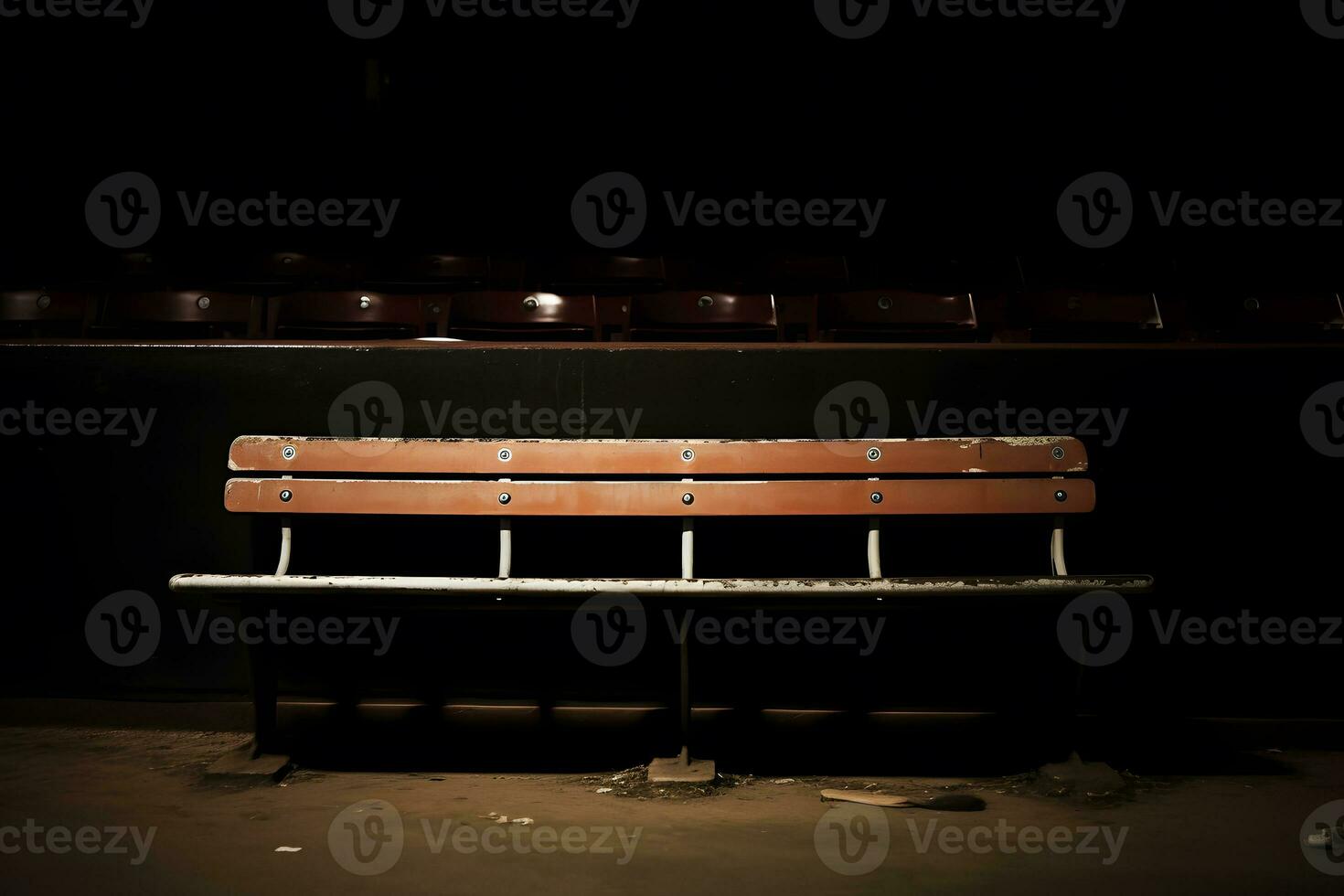 ai genererad professionell baseboll stor arena. neuralt nätverk ai genererad foto