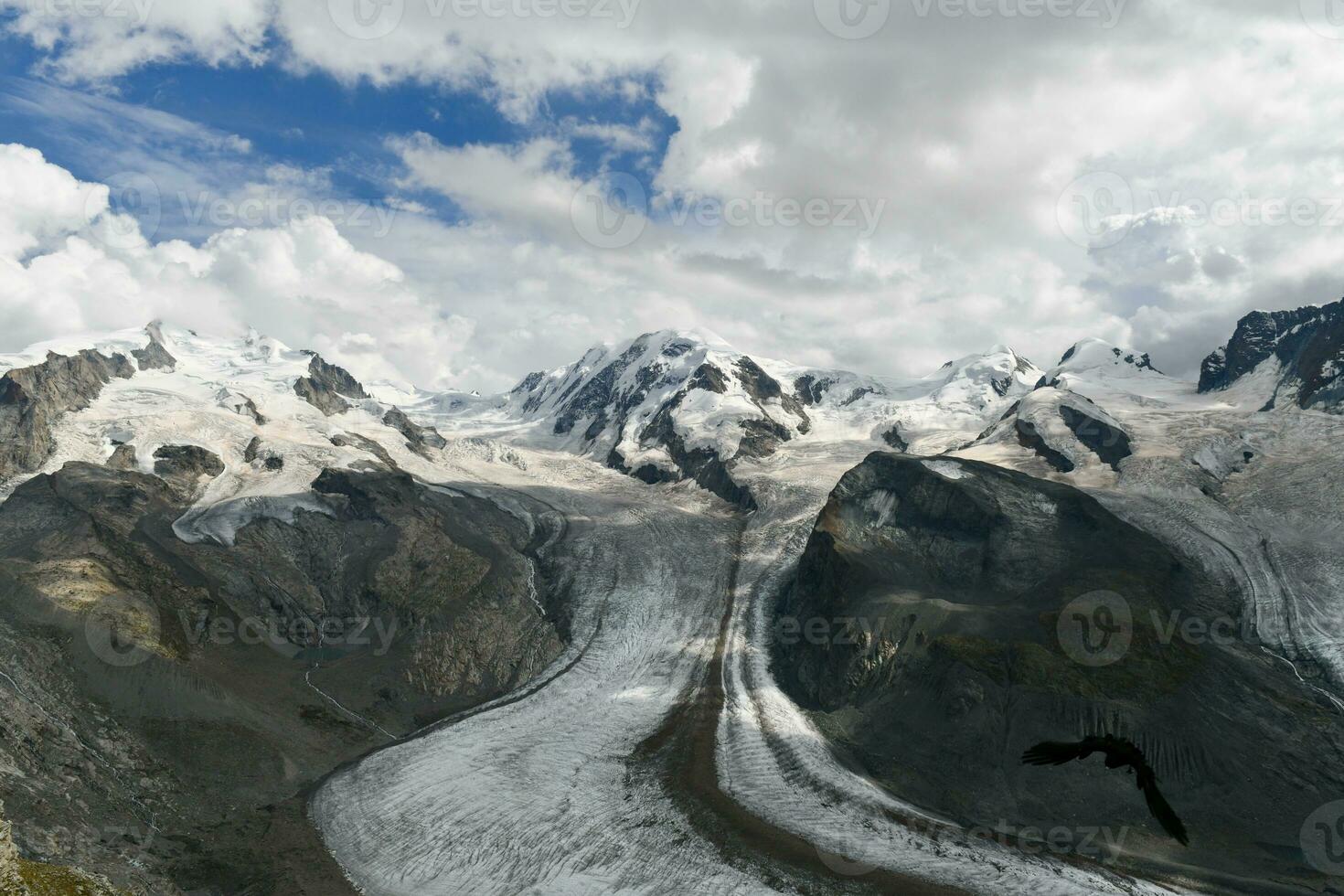 gorner glaciär - schweiz foto