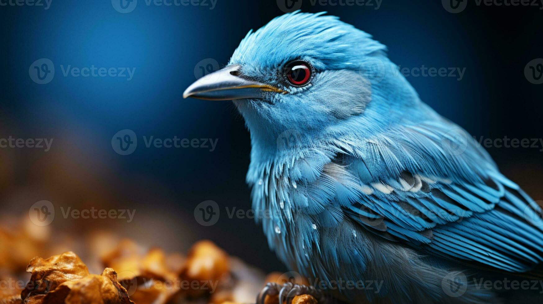 ai genererad blå tanager fågel natur vilda djur och växter foto