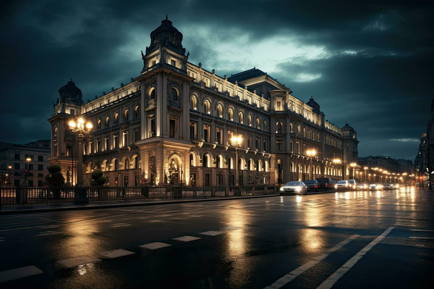 ai genererad se av de byggnad av de departement av utländsk angelägenheter av Ryssland, ai genererad foto