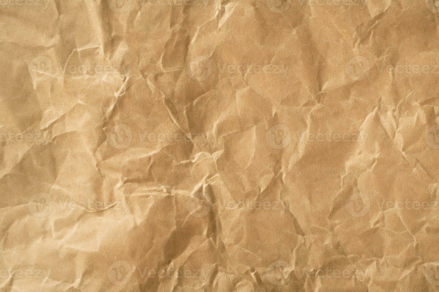 återvinna brun papper skrynkliga konsistens, gammal papper yta för bakgrund foto