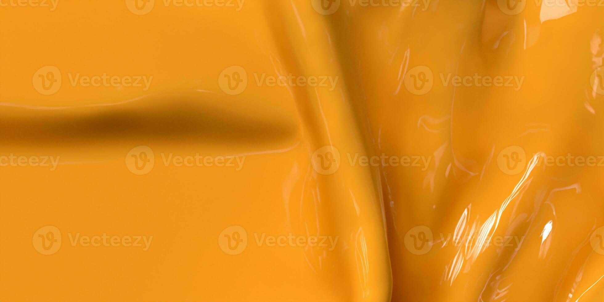 modern illustration med orange flytande bakgrund. abstrakt skinande Vinka design bakgrund. 3d illustration. foto