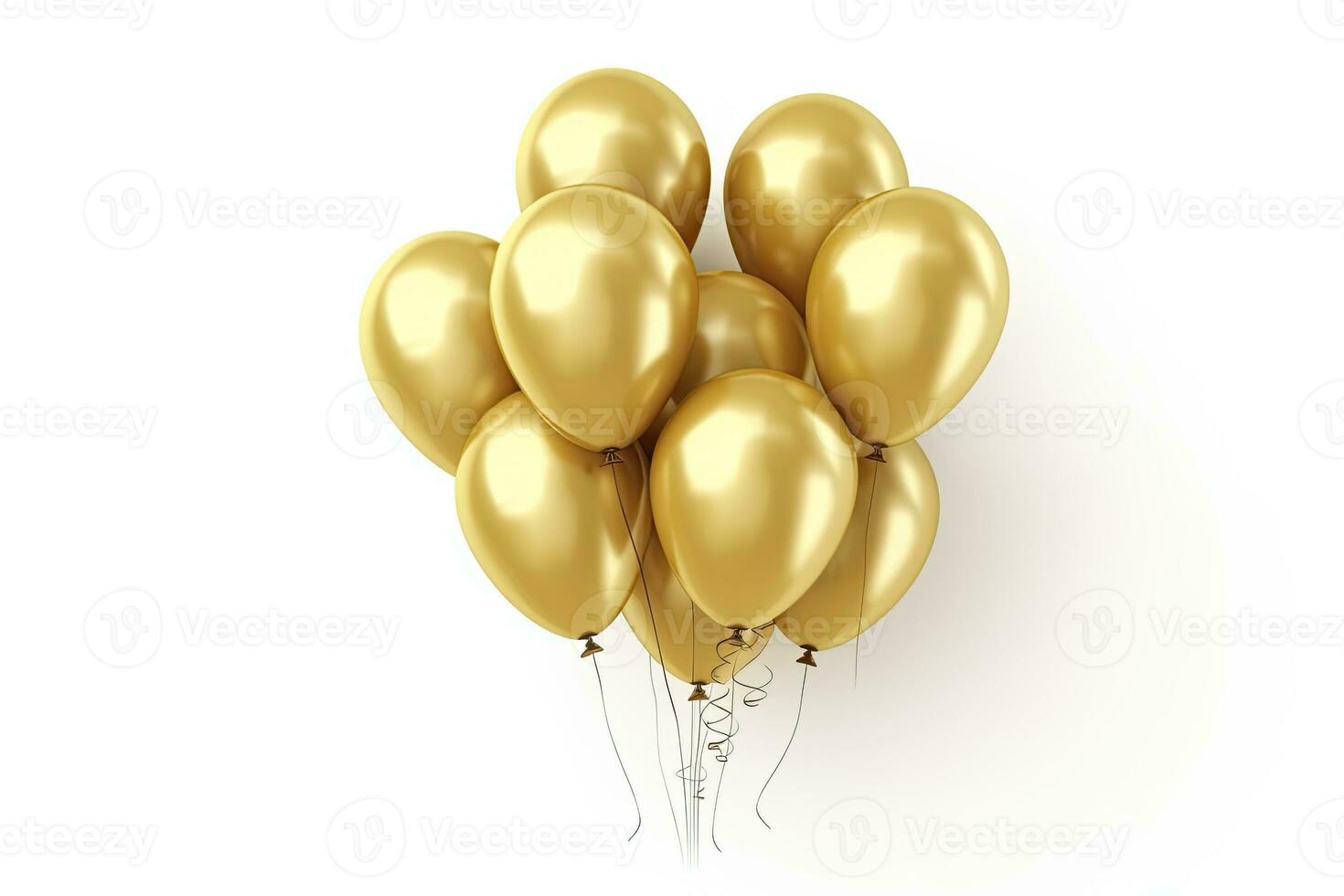 ai genererad födelsedag ballong flygande för fest och firande. ai genererad foto