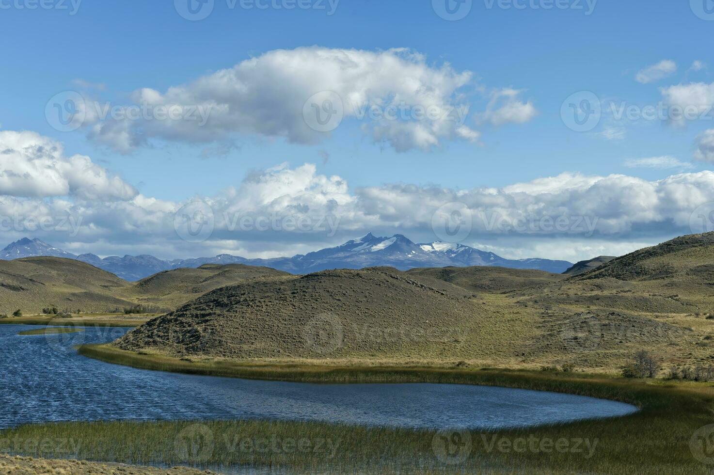 sjö, torres del paine nationell parkera, chilenska patagonien, chile foto