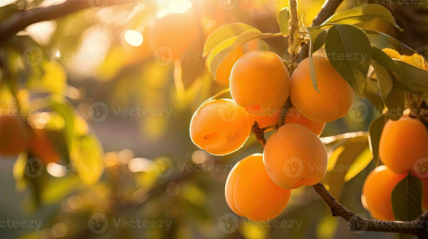 ai genererad färsk persika frukt med ljus exponering ai generativ foto