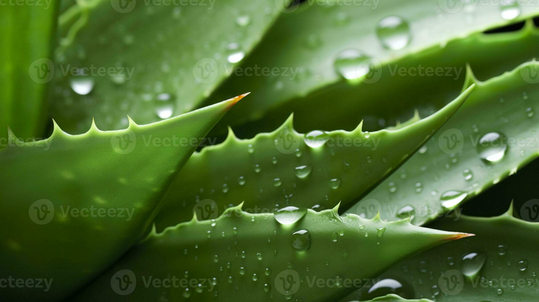 ai genererad visualisera de presentation av de växt aloe vera. generativ ai foto