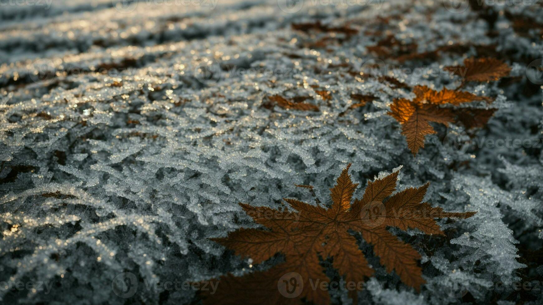 ai genererad zoom i på de invecklad mönster bildas förbi is på de bark av olika träd arter, betona de mångfald i textur och på vilket sätt varje träd typ reagerar annorlunda till vinter- betingelser. foto
