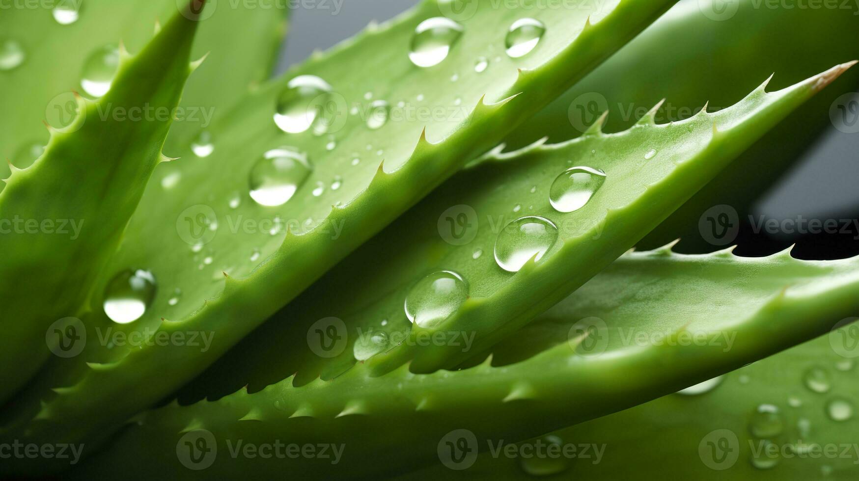 ai genererad visualisera de presentation av de växt aloe vera. generativ ai foto