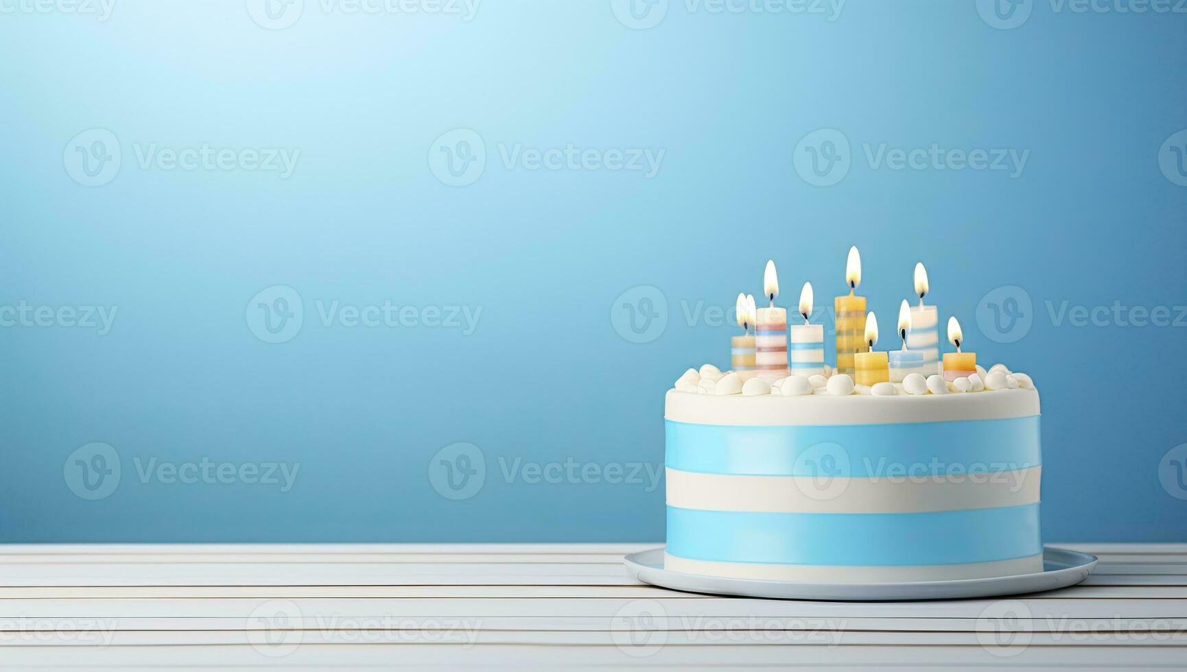 ai genererad Lycklig födelsedag kaka för fest. ai genererad foto