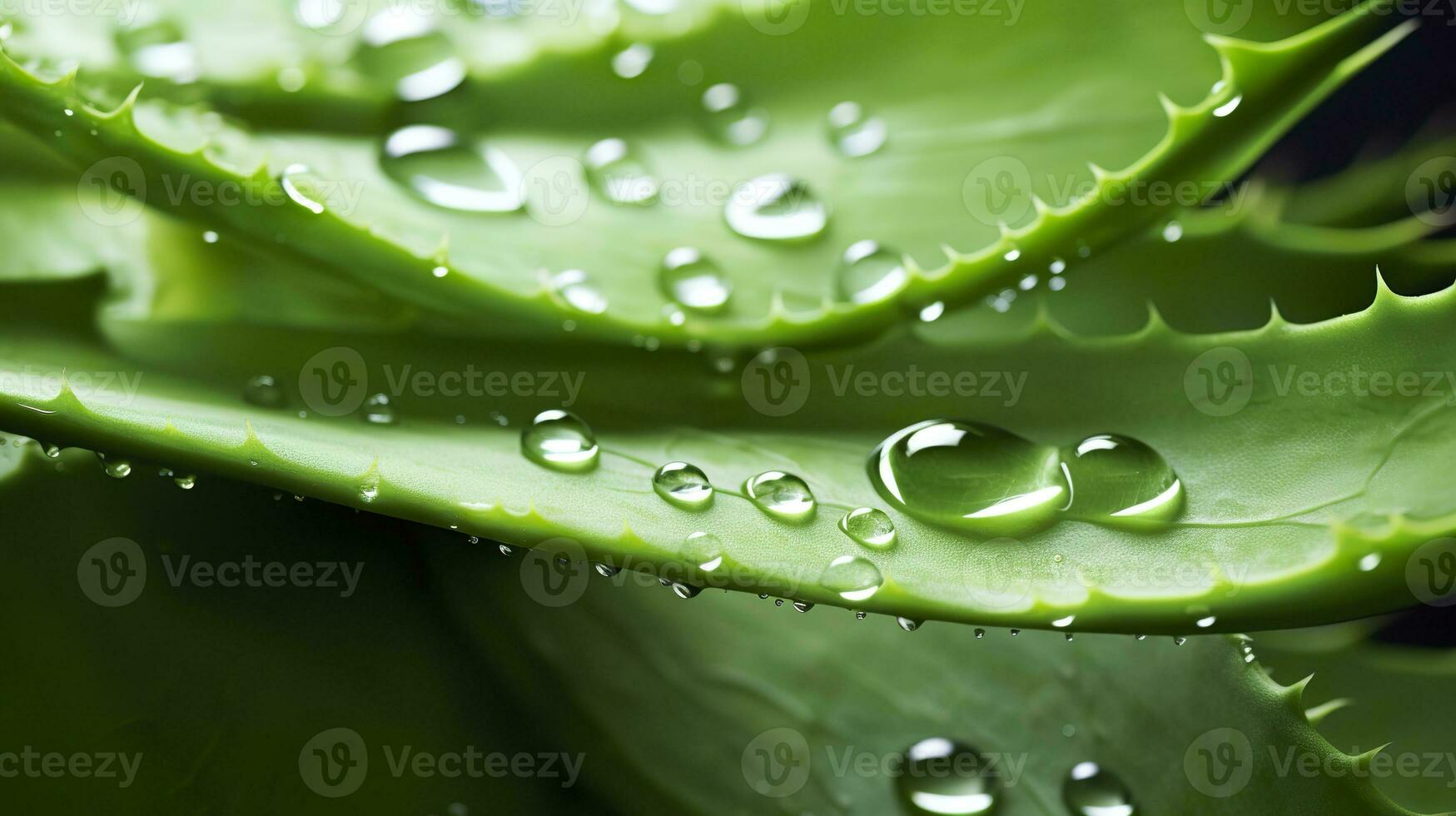 ai genererad visualisera de presentation av de växt aloe vera. generativ ai foto