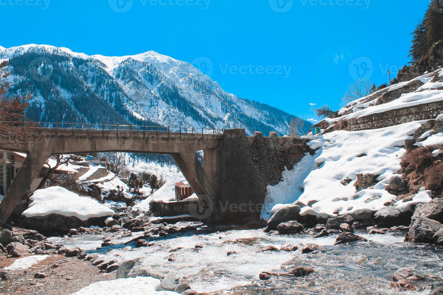 malam jabba och kalam swat landskap foto