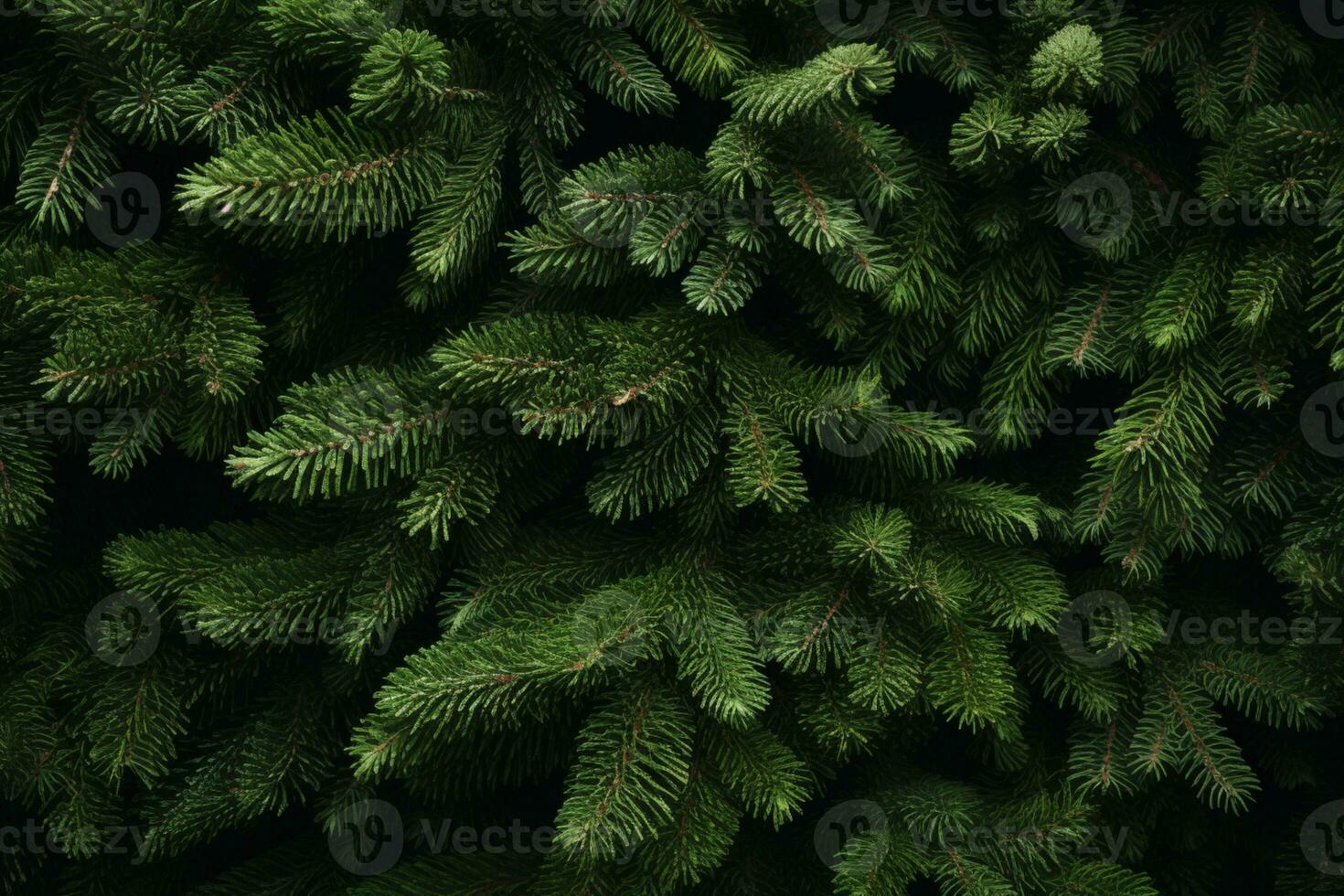 ai genererad jul träd grenar naturlig tapet naturlig bakgrund för din design platt lägga kopia Plats foto