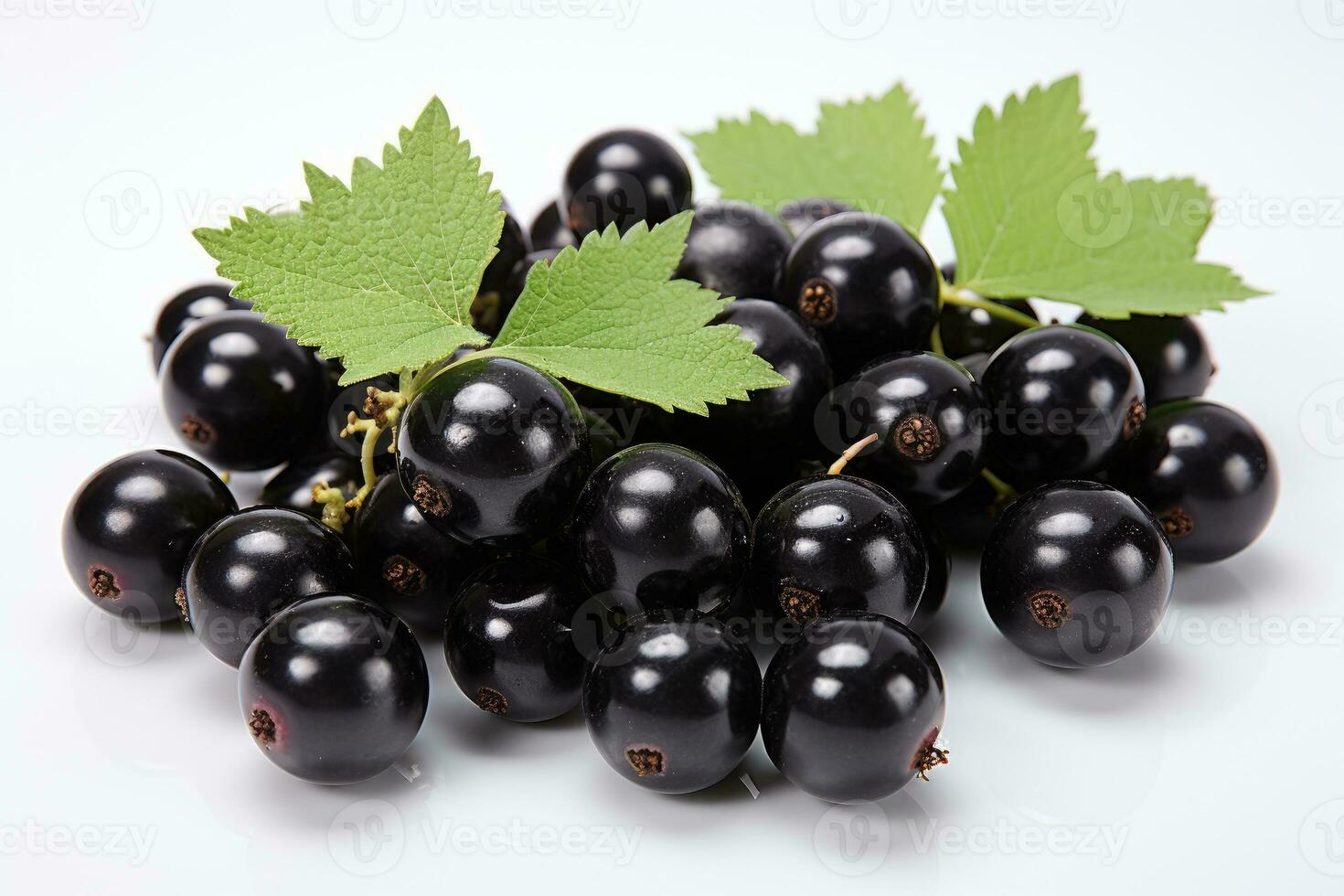 ai genererad mogen svart vinbär bär frukt i de kök tabell professionell reklam mat fotografi foto