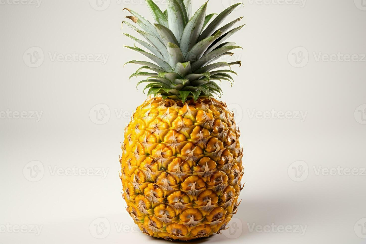 ai genererad stock Foto av ananas frukt i de kök tabell professionell reklam mat fotografi