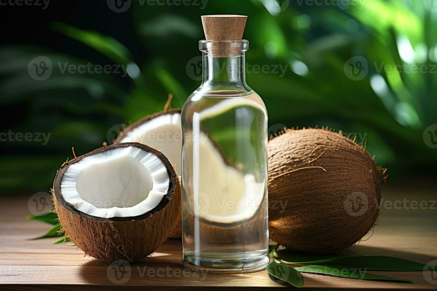 ai genererad kokos olja extrahera isolerat vit bakgrund professionell reklam mat fotografi foto