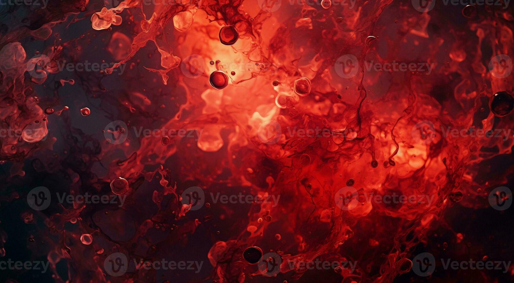 ai genererad blod bakgrund, röd blod på abstrakt bakgrund, blod tapet foto