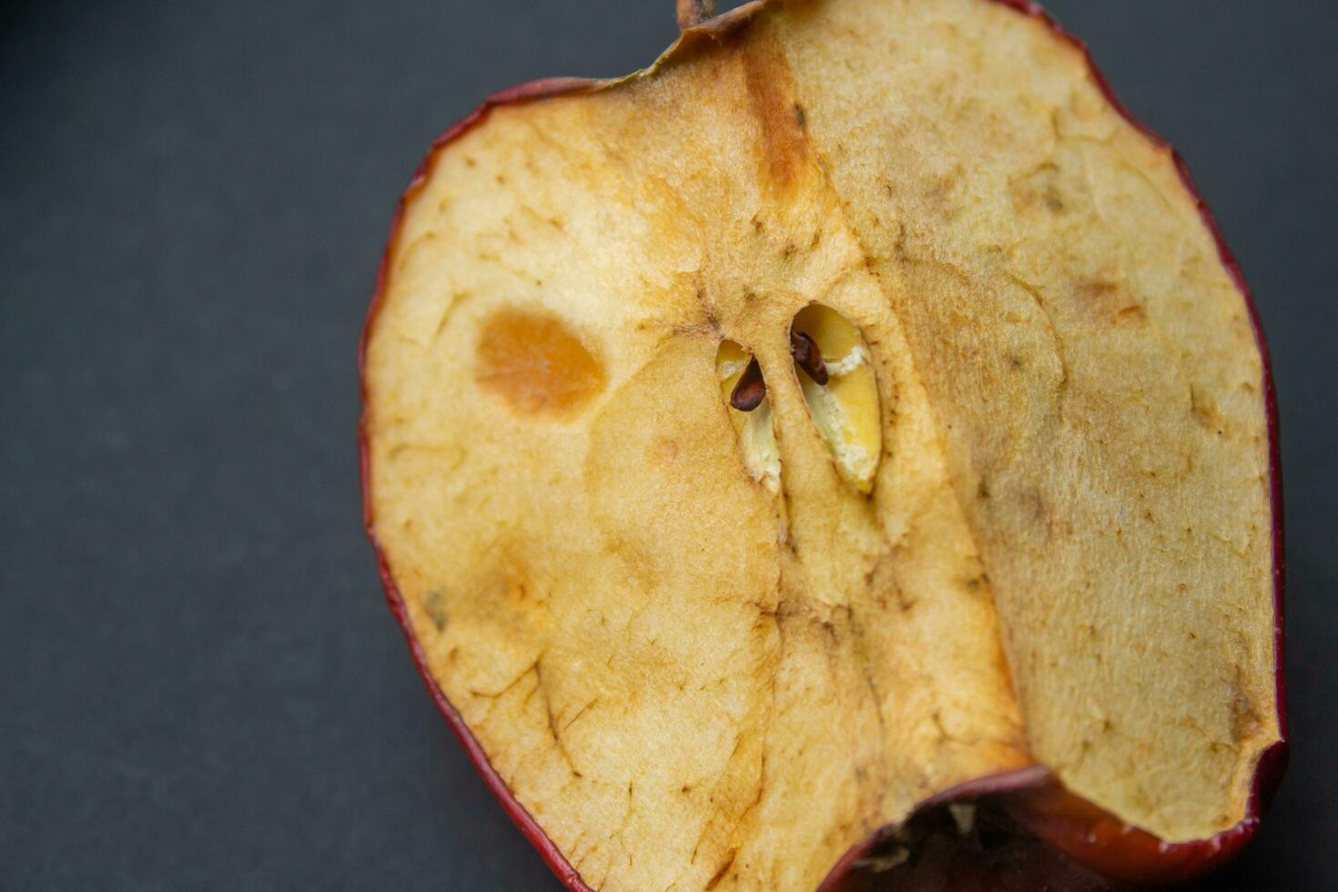 möglig eller rutten äpple, närbild Foto