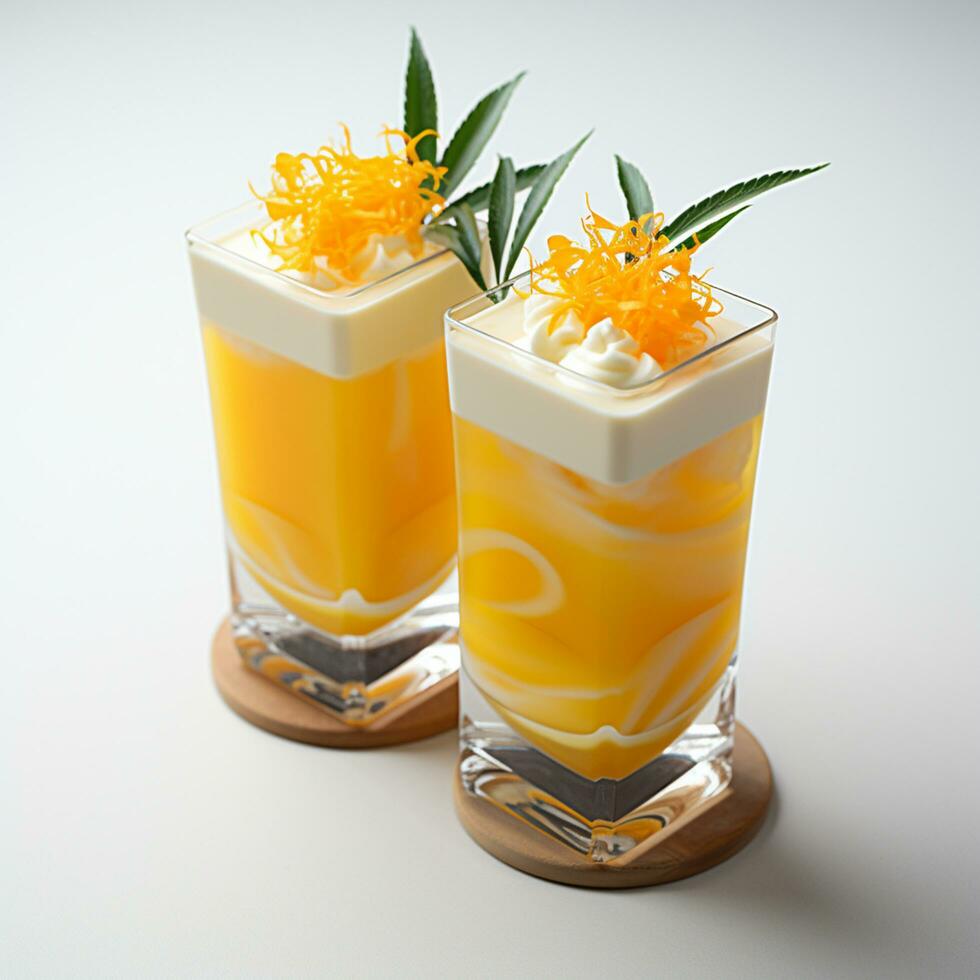 ai genererad uppfriskande cocktail med citrus- frukt och mynta blad genererad förbi ai foto