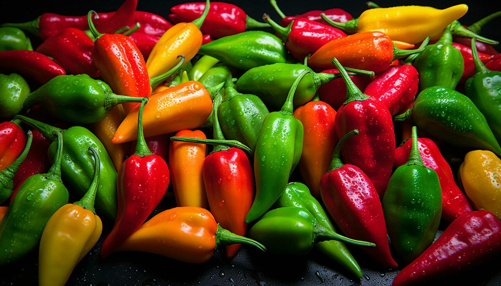 ai genererad friskhet och livskraft av natur färgrik vegetarian mat genererad förbi ai foto