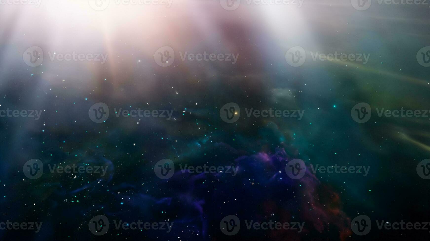Plats bakgrund. färgrik nebulosa med stjärnor. digital målning foto