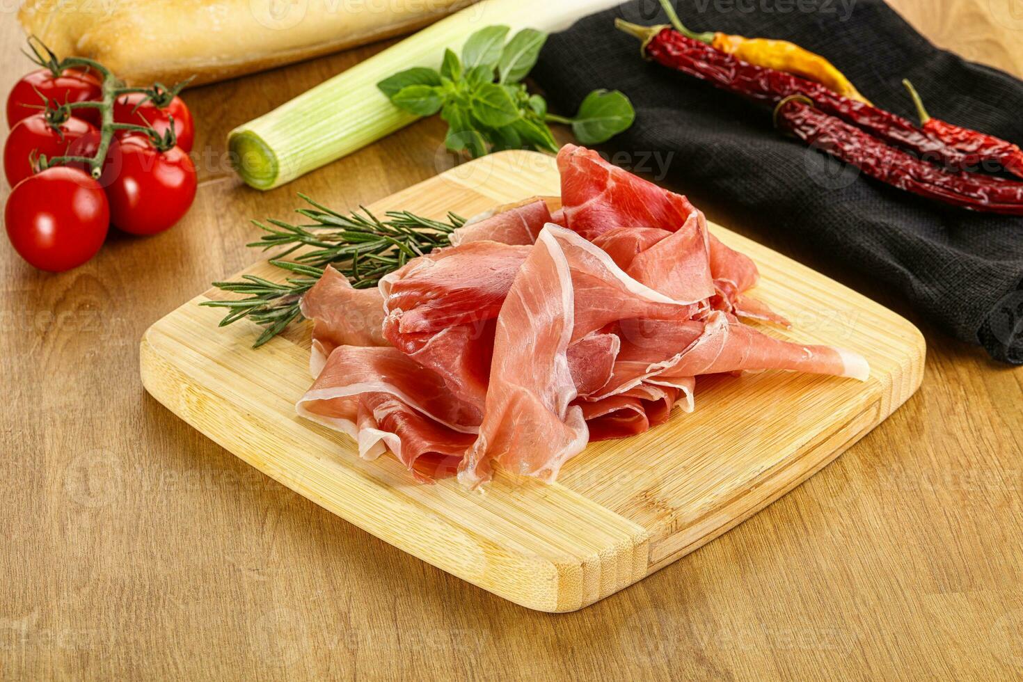 spanska kök fläsk kött jamon foto