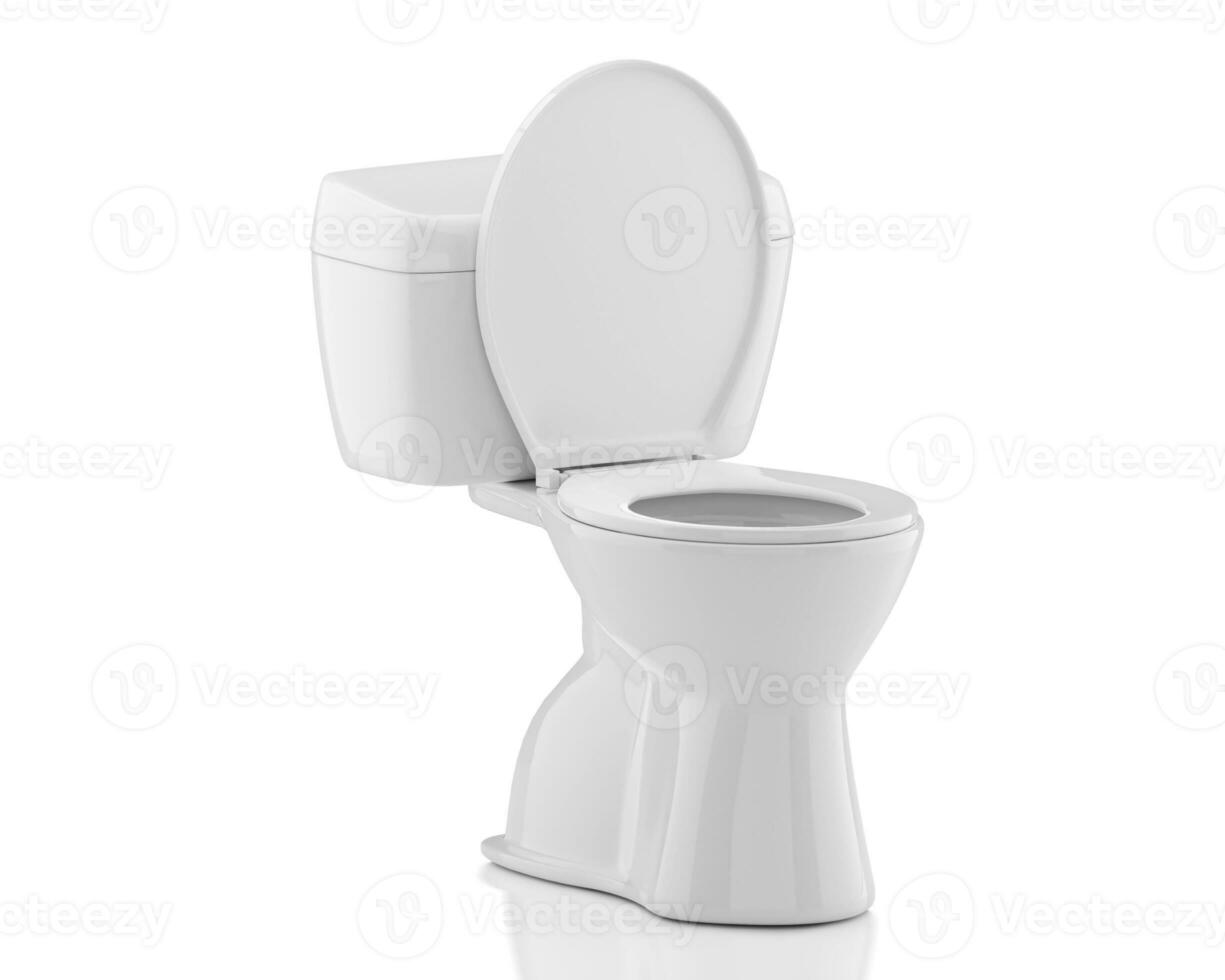 toalett skålar på vit bakgrund foto