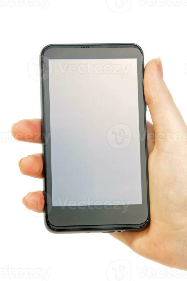 smartphone på vit foto