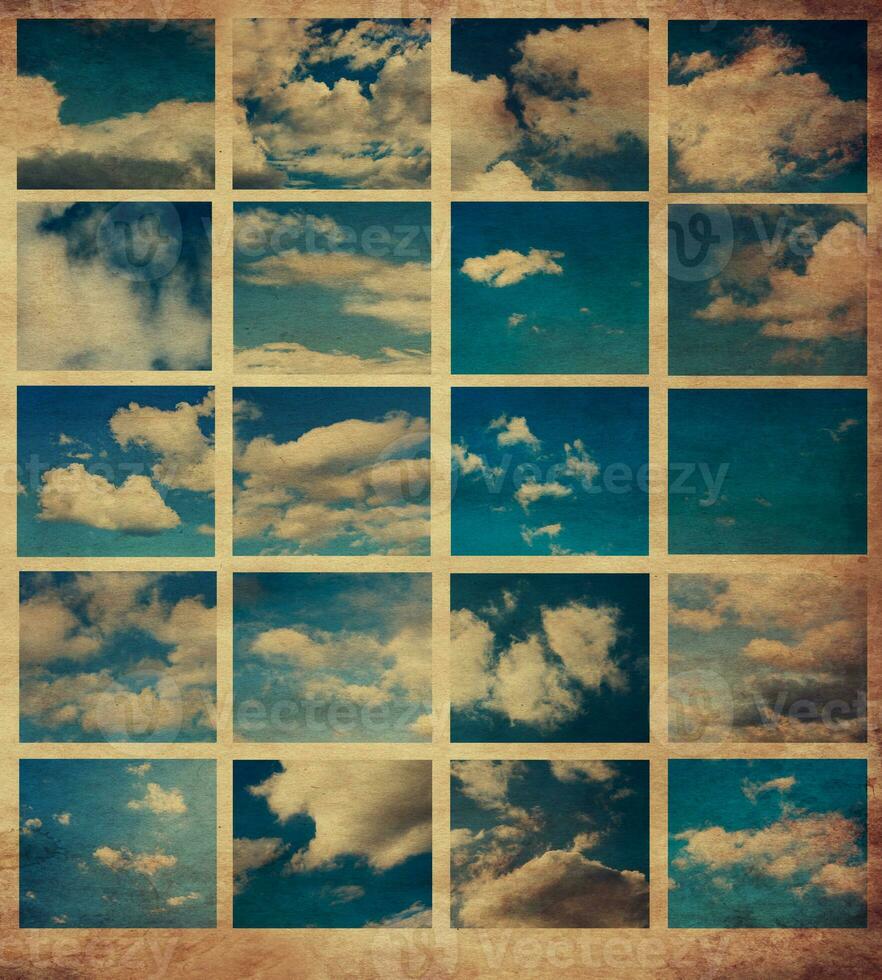 himmel collage uppsättning foto