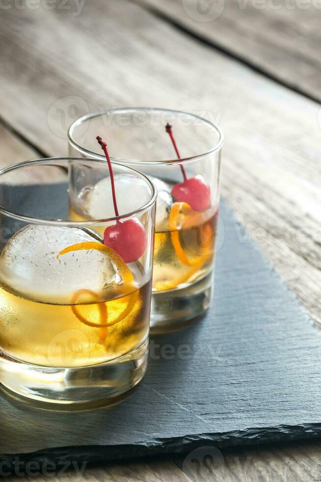 gammal fashioned cocktails foto